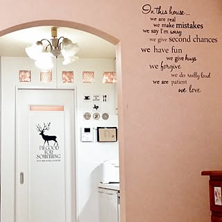 DIY/ナチュラル/雑貨/ウォールステッカー自作/ホワイトインテリアも好き！...などのインテリア実例 - 2015-10-13 22:14:26