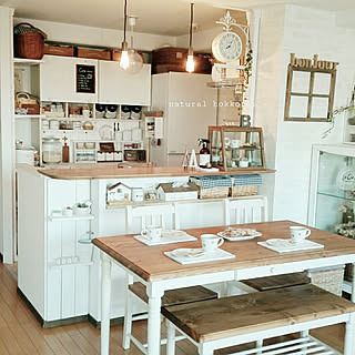 部屋全体/ナチュラルホッコリ目指してます♡/おうちカフェ/ナチュラルフレンチ/今年もありがとうございました♪/皆様良いお年をお迎え下さい...などのインテリア実例 - 2017-12-31 11:29:20