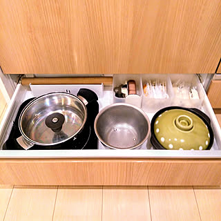 キッチン/キッチン収納/キッチン引き出し収納/シンプル/土鍋でご飯のインテリア実例 - 2019-01-08 22:26:14