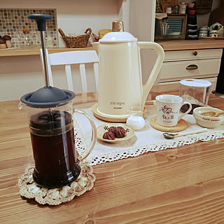 机/カフェ風インテリア/ナチュラルフレンチ/キッチン雑貨/いいね！ありがとうございます♪...などのインテリア実例 - 2020-01-23 09:50:06