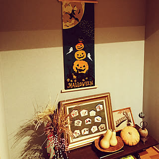 棚/縮緬の押絵/ハンドメイド作品/稲穂ドライ/手ぬぐいのある暮らし...などのインテリア実例 - 2018-09-26 00:59:35