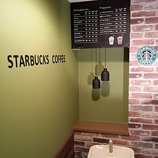 スタバ風 壁紙屋本舗のインテリア実例 Roomclip ルームクリップ