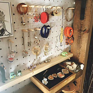 アクセサリー 有孔ボードのインテリア実例 Roomclip ルームクリップ