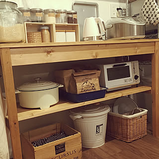 デロンギ/ワイン木箱/ガラスジャー/キッチンカウンター/コンテスト参加...などのインテリア実例 - 2017-11-15 08:00:22