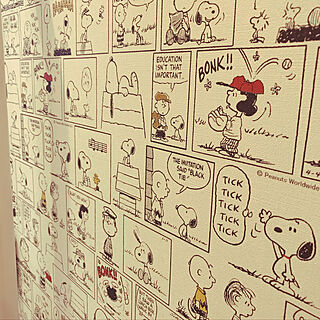 バス トイレ Snoopy壁紙のインテリア実例 Roomclip ルームクリップ