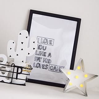 棚/手作りマーキーライト/3COINS/ハンドメイド/北欧インテリア...などのインテリア実例 - 2016-11-08 01:38:13