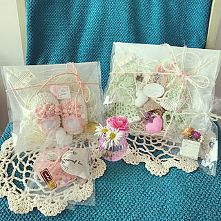 部屋全体/meiちゃんありがとう♡/mei ちゃんのあみあみガーランド♡/meiちゃんのベビーシューズ❤️/meiちゃんの作品♡...などのインテリア実例 - 2018-03-03 12:42:58
