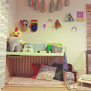 レインボータペストリー/ダイソー/ぞうさん/そらジロー/naturalkitchen...などのインテリア実例 - 2020-01-23 23:01:55