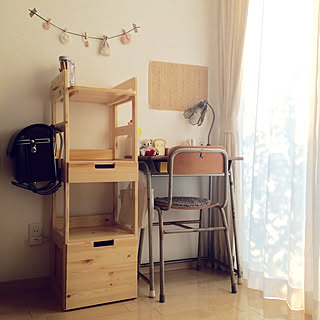 棚/子供部屋/山善/パイン材ランドセルラック/いつもいいねやコメント感謝です♩...などのインテリア実例 - 2017-12-24 11:20:53