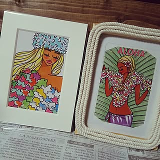 ハワイアン イラストのインテリア実例 Roomclip ルームクリップ