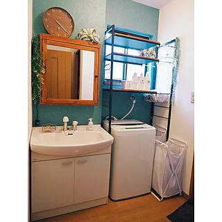 洗面所 サンゲツ壁紙のおしゃれなインテリアコーディネート レイアウトの実例 Roomclip ルームクリップ