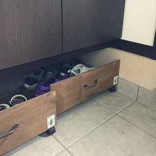 玄関/入り口/minneやってます*/初DIY物/セリア/ig→同じ...などのインテリア実例 - 2017-08-08 10:01:21