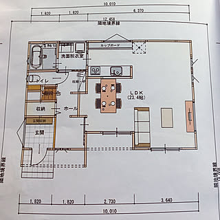 間取り図 対面キッチンのインテリア実例 Roomclip ルームクリップ