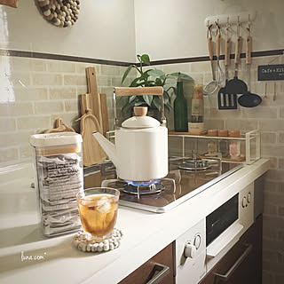 ビルトインガスコンロ/ガスコンロ/ニトリ/アフタヌーンティーリビング/麦茶沸かしてます...などのインテリア実例 - 2019-07-10 23:03:04