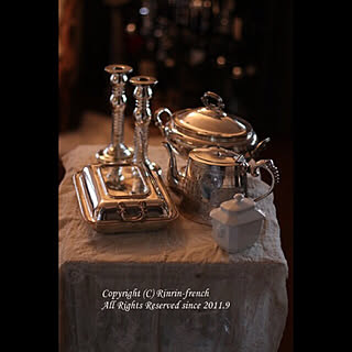 机/ブログやってます♪/ブログやってます♡/シルバーを綺麗に/antique...などのインテリア実例 - 2017-12-03 16:59:51