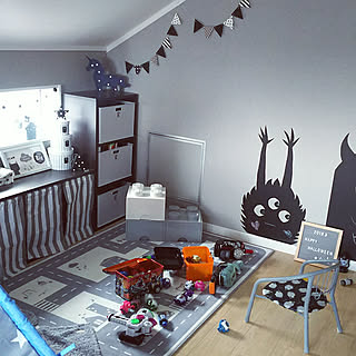 部屋全体/子供部屋/息子部屋/モノトーンインテリア/ロードラグ...などのインテリア実例 - 2018-10-23 14:41:45