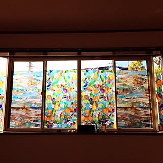 ステンドグラスシートのインテリア実例 Roomclip ルームクリップ