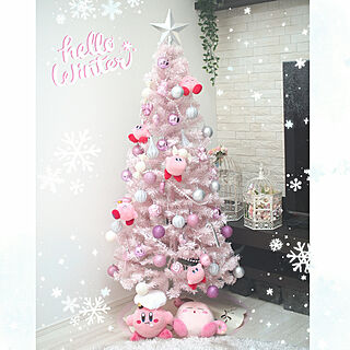 ピンクのクリスマスツリーのインテリア実例 Roomclip ルームクリップ