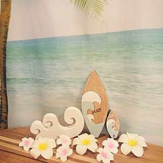 ベッド周り/ベッド周りではありません/いいね♪いつもありがとうございます❤️/フォロワーの皆様に感謝です♫/サーフボードテーブル...などのインテリア実例 - 2017-04-27 22:12:39