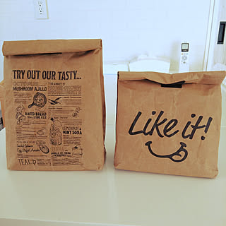 紙袋風ランチバッグのインテリア実例 Roomclip ルームクリップ