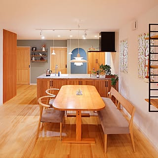 リビング/リビング/キッチン/無垢/WOODONE...などのインテリア実例 - 2016-11-06 12:34:45