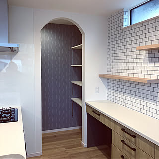 キッチン ミッフィーの壁紙のインテリア実例 Roomclip ルームクリップ