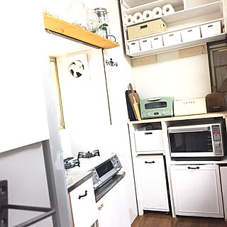 キッチン/レンジまわり/アラジントースター/RoomClipドラマ化/お家改造中...などのインテリア実例 - 2018-08-05 11:27:27