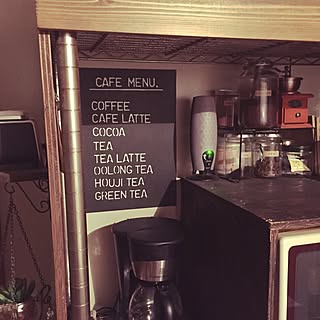 キッチン/カフェコーナー/賃貸インテリア/カフェ風に憧れる。/フェイクグリーン...などのインテリア実例 - 2016-08-22 20:00:23