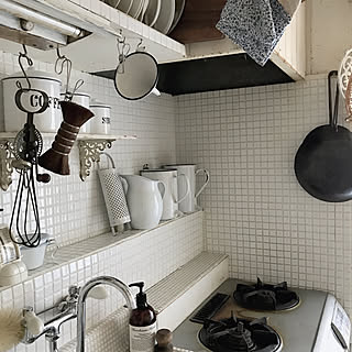 キッチン/DIY/ホワイトが好き/団地リノベーション/ホワイトシャビー...などのインテリア実例 - 2019-12-29 18:09:59