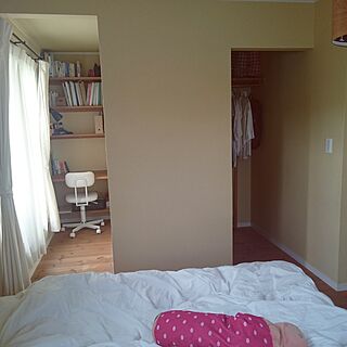 ベッド周り/寝室/無印良品/IKEA/momo natural...などのインテリア実例 - 2016-09-25 16:23:33
