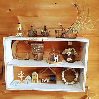 棚/ガラスドーム/しろくま/アイアンかご/セリア アイアン...などのインテリア実例 - 2015-03-25 11:56:20