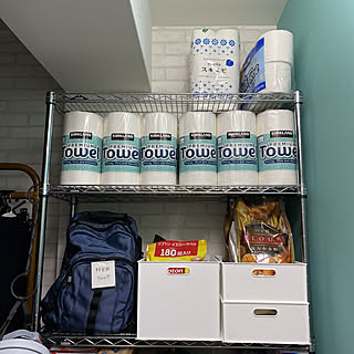 ストック収納 コストコキッチンペーパーのインテリア実例 Roomclip ルームクリップ