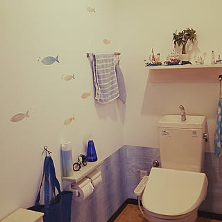 バス トイレ テーマは海のインテリア実例 Roomclip ルームクリップ