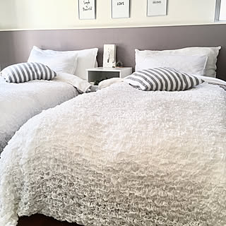 ベッド周り/無印良品/ベッドルーム/寝室/モノトーン...などのインテリア実例 - 2017-10-30 18:17:07