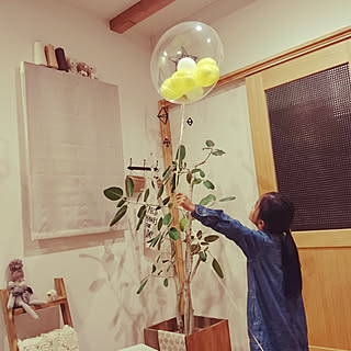リビング/観葉植物/ナチュラル/無垢の床/こどもと暮らす/無垢の家...などのインテリア実例 - 2018-04-02 19:52:27