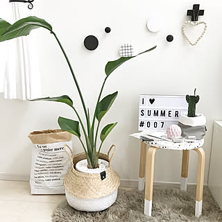 リビング/手作りフック/ペーパーバッグ/サイドテーブル/オーガスタ...などのインテリア実例 - 2017-08-24 14:49:21