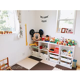 棚/トロファスト風/カラーボックス収納/ニトリ/お片付け育...などのインテリア実例 - 2017-05-08 14:22:39