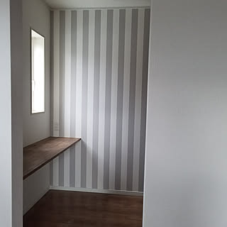 アクセントクロス ストライプ壁紙のインテリア実例 Roomclip ルームクリップ