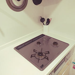 キッチン/コンロ周り/手抜き家事/お掃除しやすく/シンプルにすっきりと暮らしたい...などのインテリア実例 - 2018-06-13 23:20:20