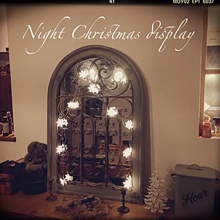 棚/ミラー/IKEA/イルミネーション/キャンドルホルダー...などのインテリア実例 - 2015-11-18 21:50:03