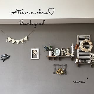 リビング/先ほどのpic削除すいません/Atelier.mちゃんのガーランド/Atelier.mちゃんの作品*゜/ミニチュア雑貨...などのインテリア実例 - 2017-07-18 12:39:22