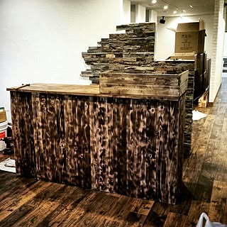 Diy レジカウンターのインテリア 手作りの実例 Roomclip ルームクリップ