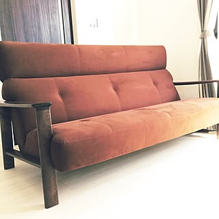 女性の、4LDK、家族住まいの「リビング」についてのインテリア実例