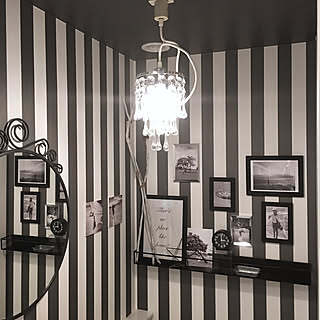 ストライプ壁紙のインテリア実例 Roomclip ルームクリップ