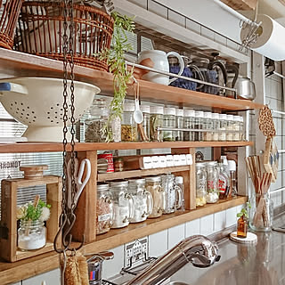 キッチン/キッチンの工夫/調味料棚/DIY/セルフリノベーション...などのインテリア実例 - 2020-08-15 15:39:44