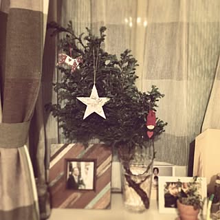 リビング/ハンドメイド/ヒムロスギ/クリスマスツリー?/FlyingTiger...などのインテリア実例 - 2015-12-04 08:58:13