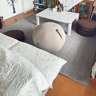 カバー付きバランスボールのインテリア実例 ｜ RoomClip（ルームクリップ）