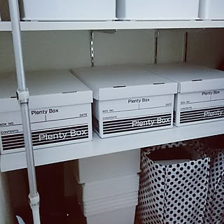 棚/セリア/モノトーン/白黒/整理収納アドバイザー...などのインテリア実例 - 2017-01-05 20:25:22