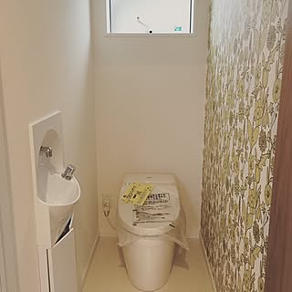 リリカラ壁紙 Totoトイレのインテリア実例 Roomclip ルームクリップ