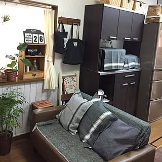 リビング/ミッケ!/食器棚/ニトリのカレンダー/サリュのティッシュカバー...などのインテリア実例 - 2017-06-26 10:43:43